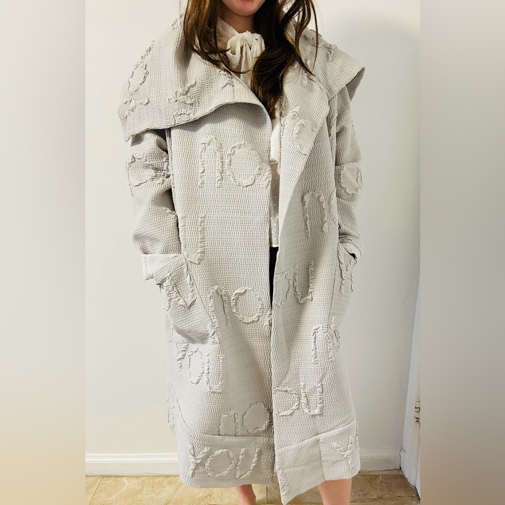 “YOU” Designer Coat - Unique Textured Statement Piece